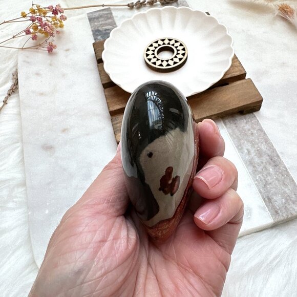 Beautiful Polychrome Jasper Heart - Picture 4 of 6